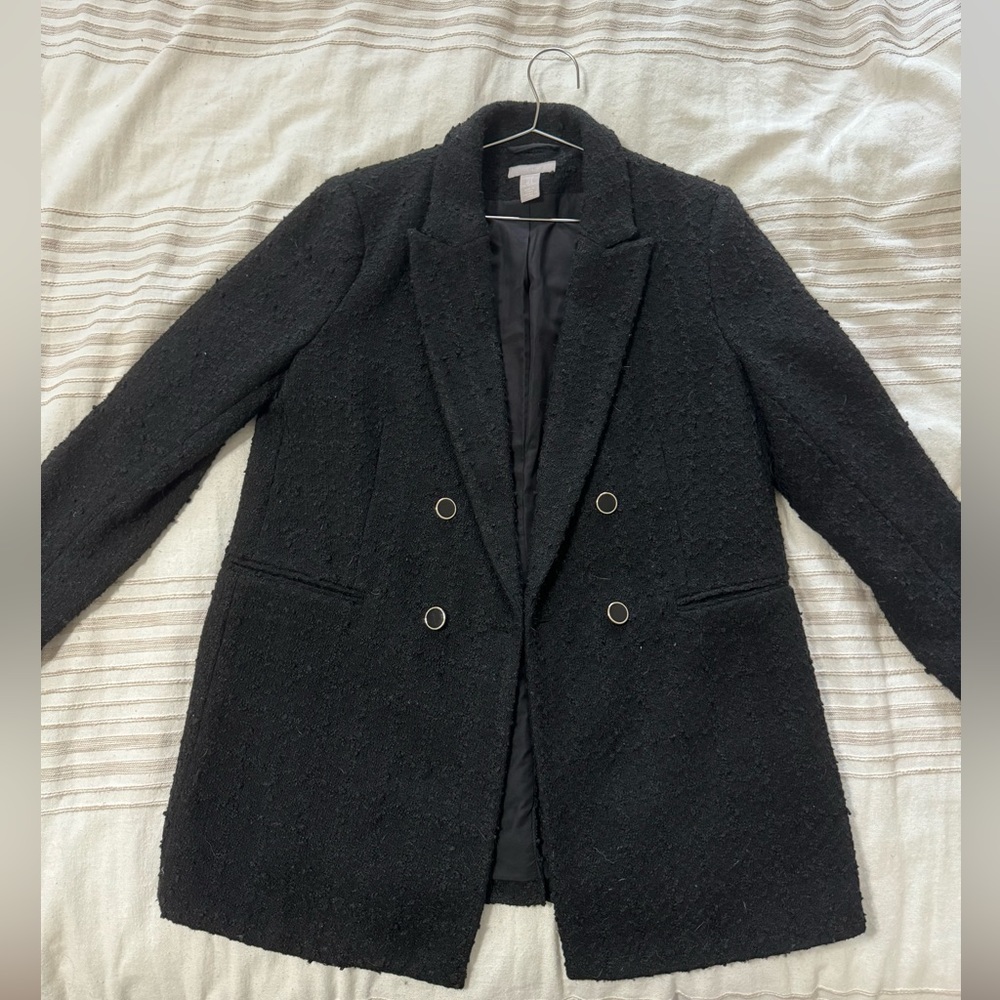 H&M oversized boucle blazer